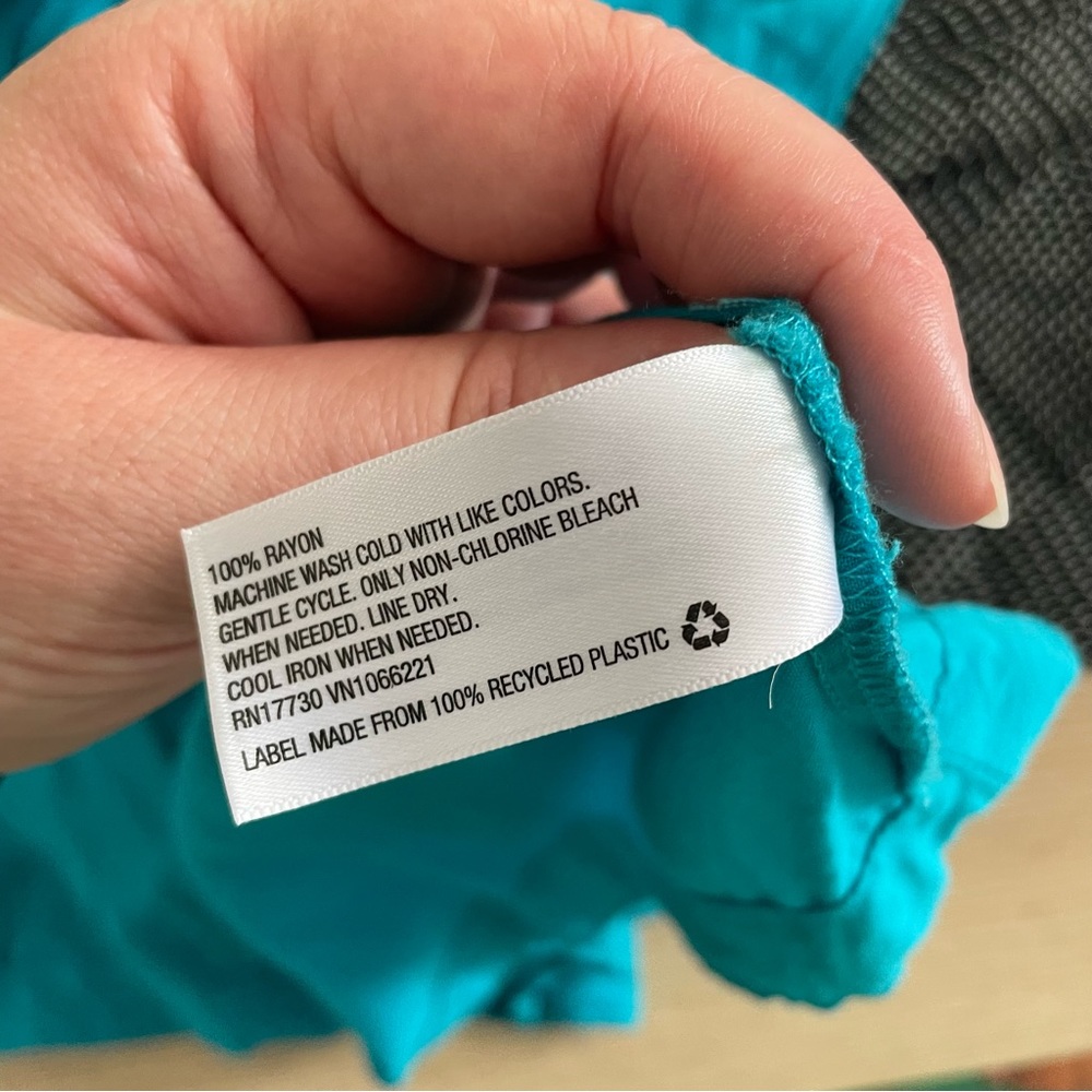 Mini Sundress Lot of 2 Mossimo & Xhilaration XL Aqua Blue Black White - Picture 16 of 16